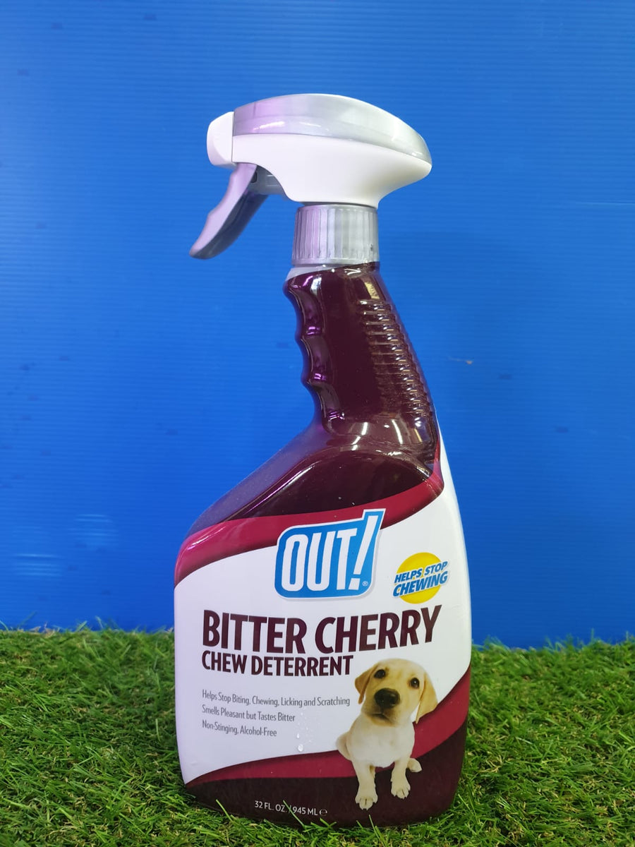 Bitter cherry best sale dog chew deterrent