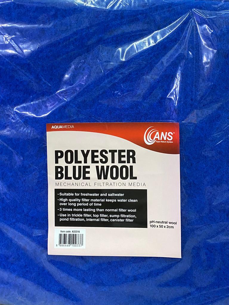 ANS Polyester Blue Wool