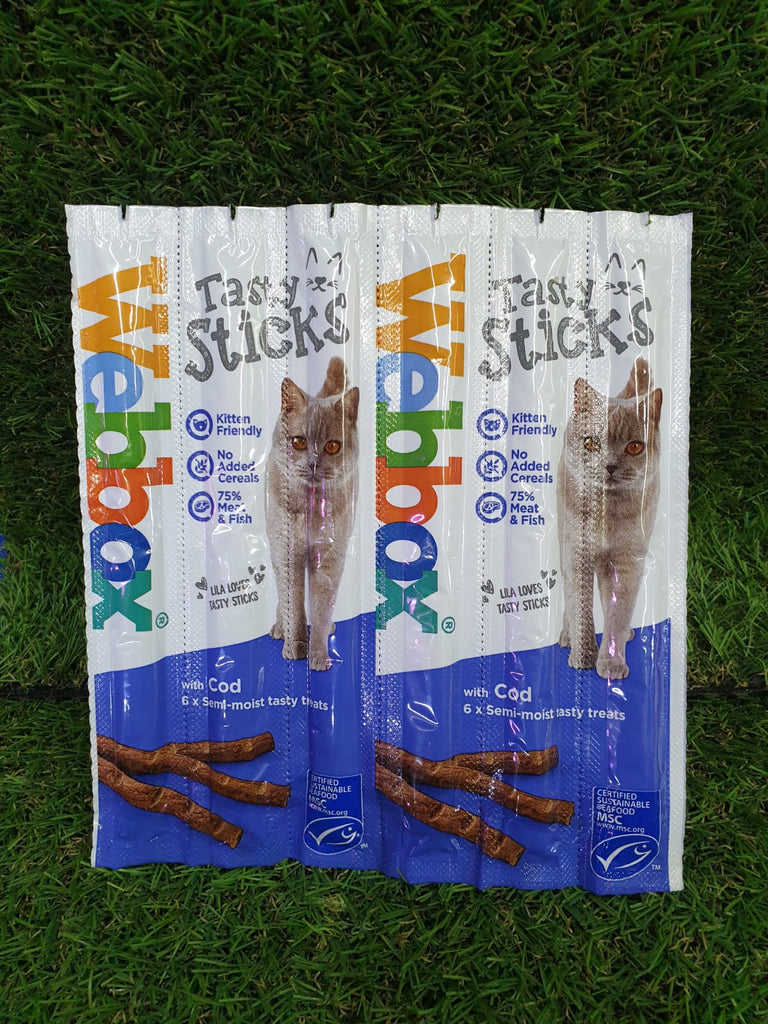 Webbox Tasty Sticks Cod Cat Treats