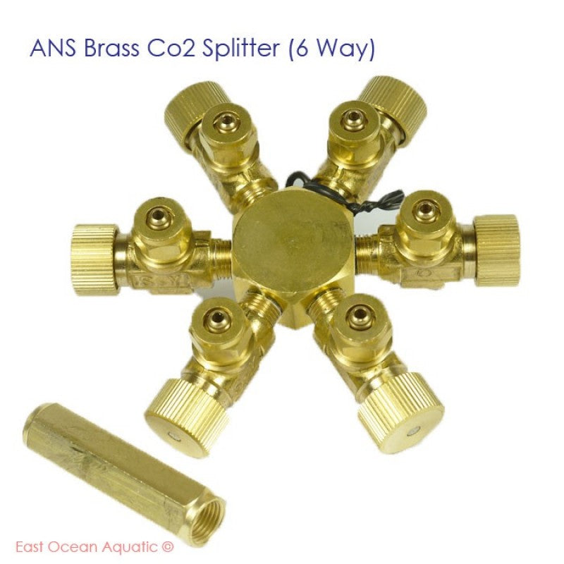 ANS Brass CO2 6way Divider